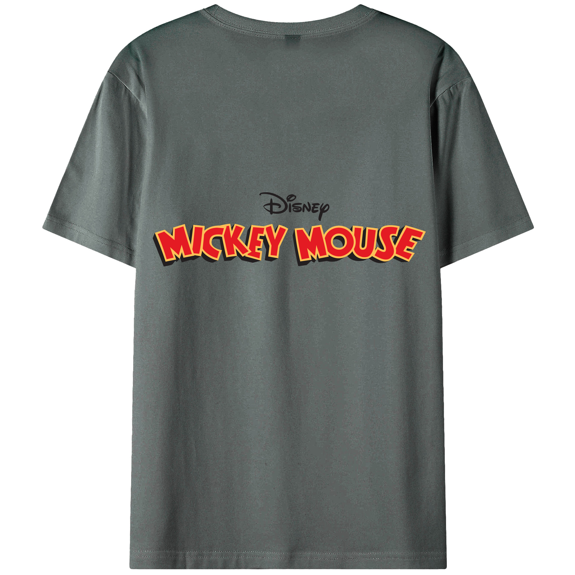 （画像用） ミッキーマウス Mickey Mouse 綿100％半袖Tシャツ（背面プリント）